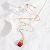 Rainbow Waterfall Teardrop Crystal Necklace